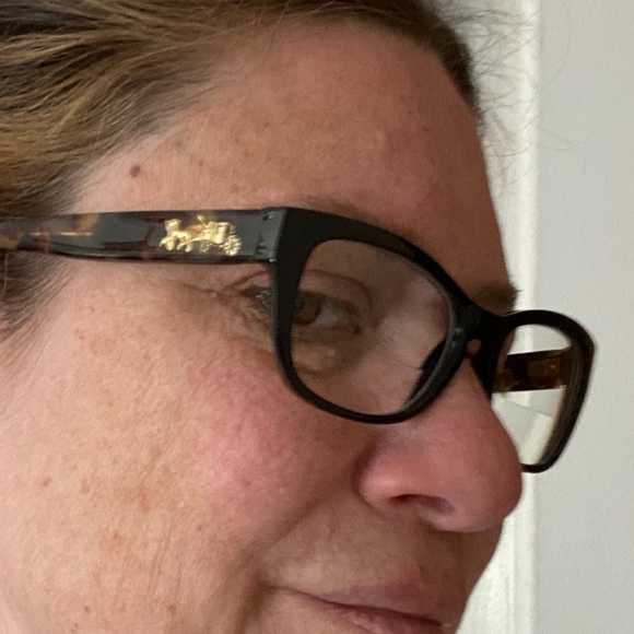 Coach eyeglass frames with bifocal lenses can be removed black tortoise design - Picture 7 of 9